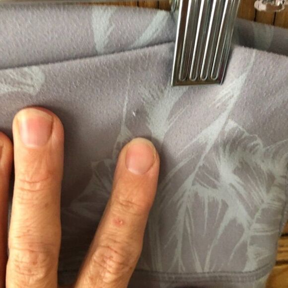 Fabletics Women's Size Small Blue Gray Floral Leggings Athletic Workout - Picture 2 of 8